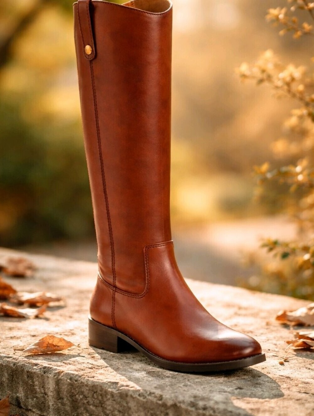 INC LEATHER KNEE HIGH BOOTS NEW IN BOX! Giddy-Up!